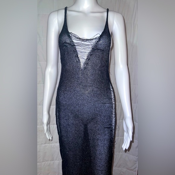 Settledown Black Metal Swimsuit Cover Up - Picture 1 of 4